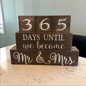 Mr & Mrs Block Sign
